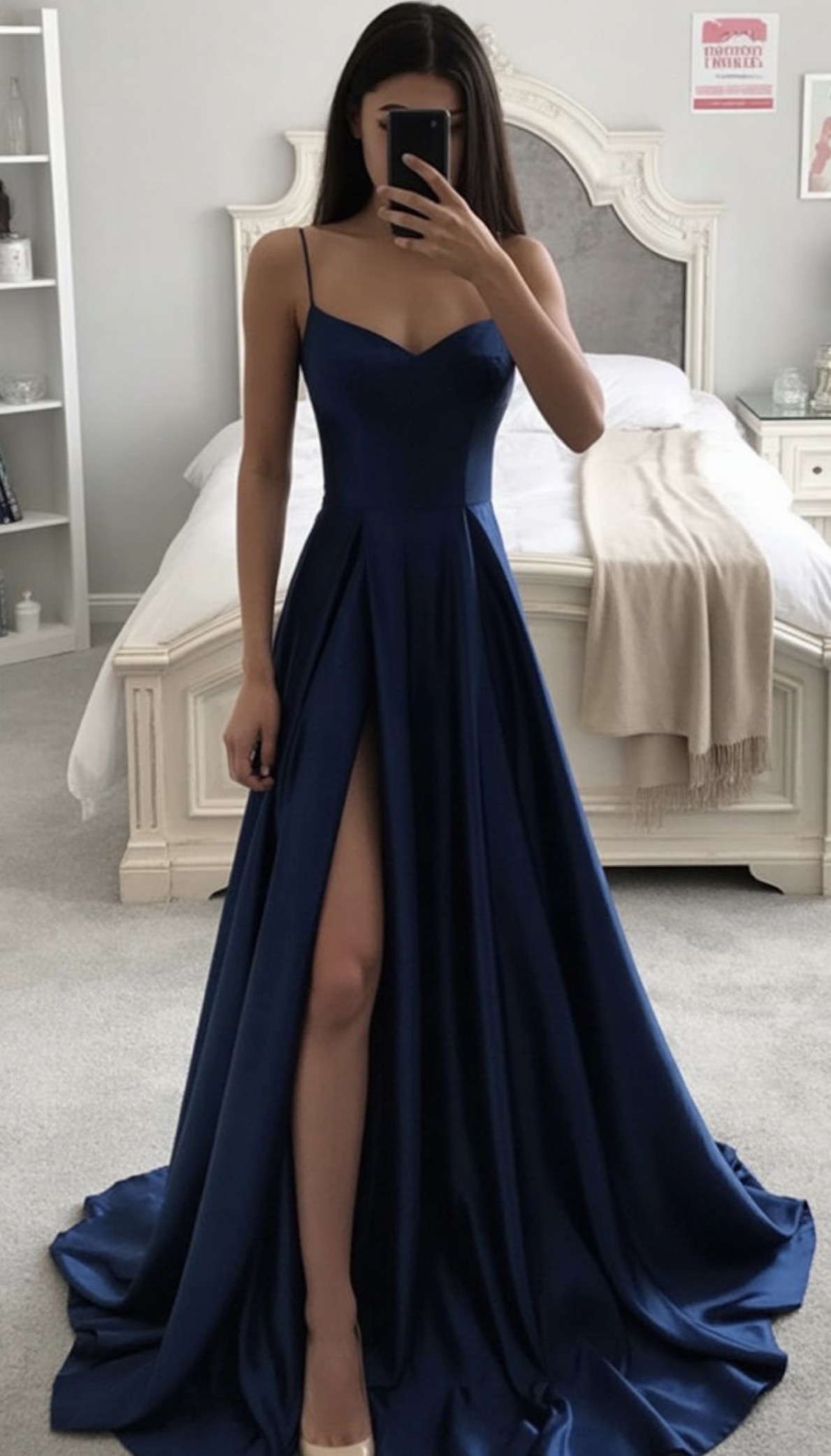 Navy Blue bridesmaids dress