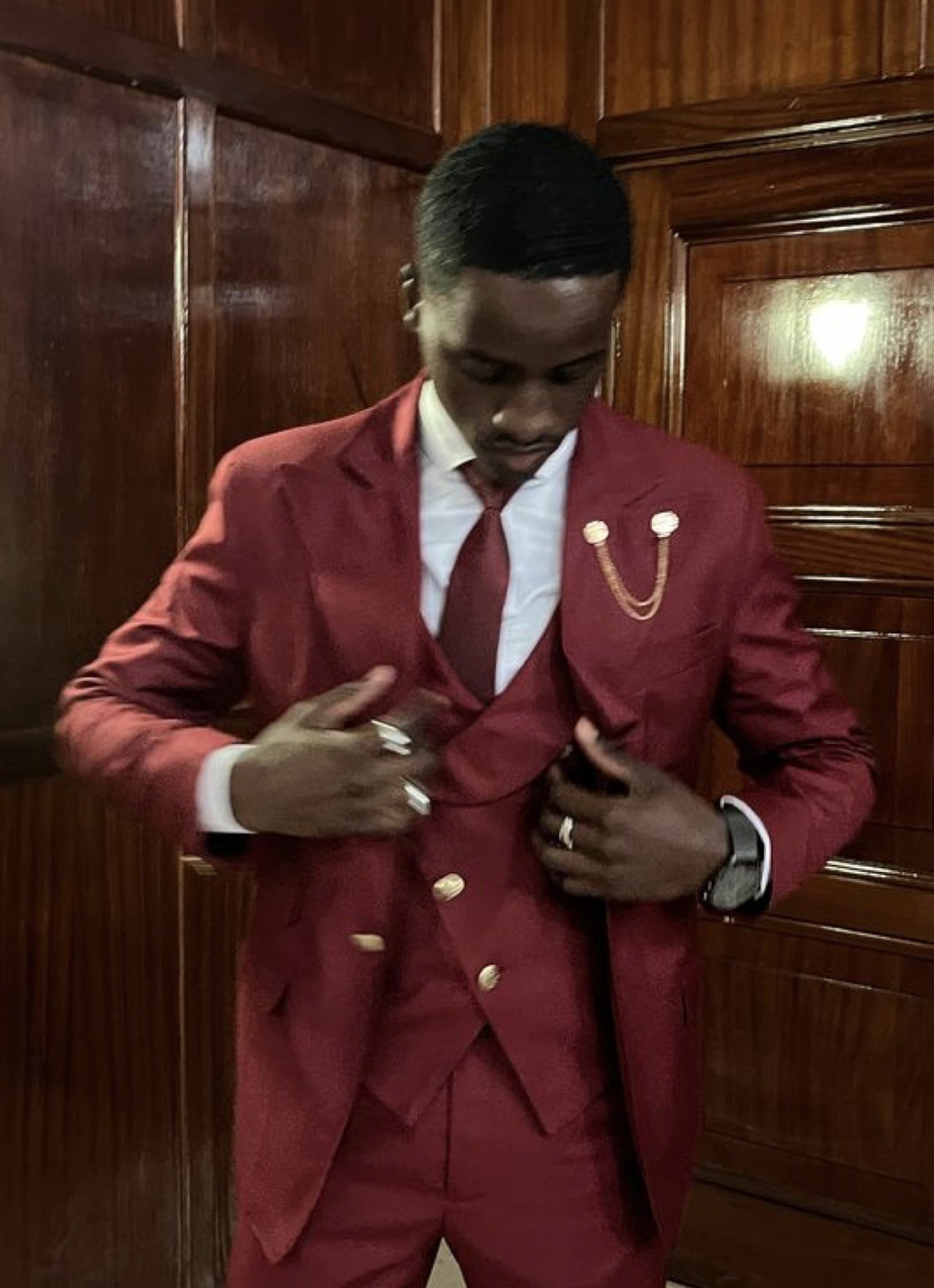 Dark Burgundy suit